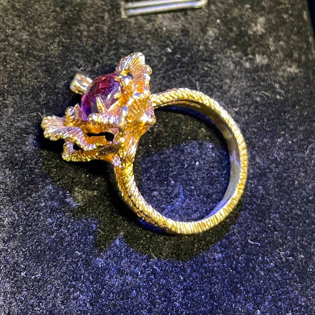 18k Hge Espo Vintage Ring
